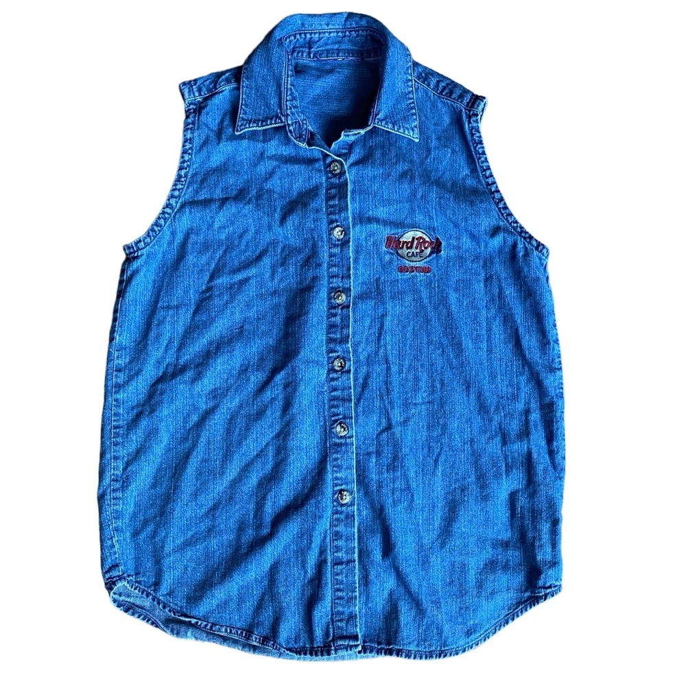 Hard Rock Cafe Boston Button Down Vest